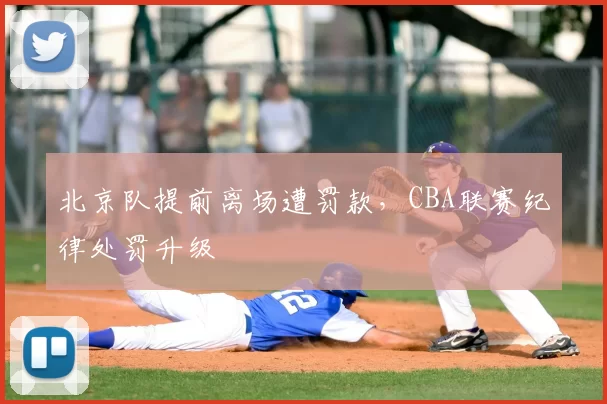 北京队提前离场遭罚款,CBA联赛纪律处罚升级